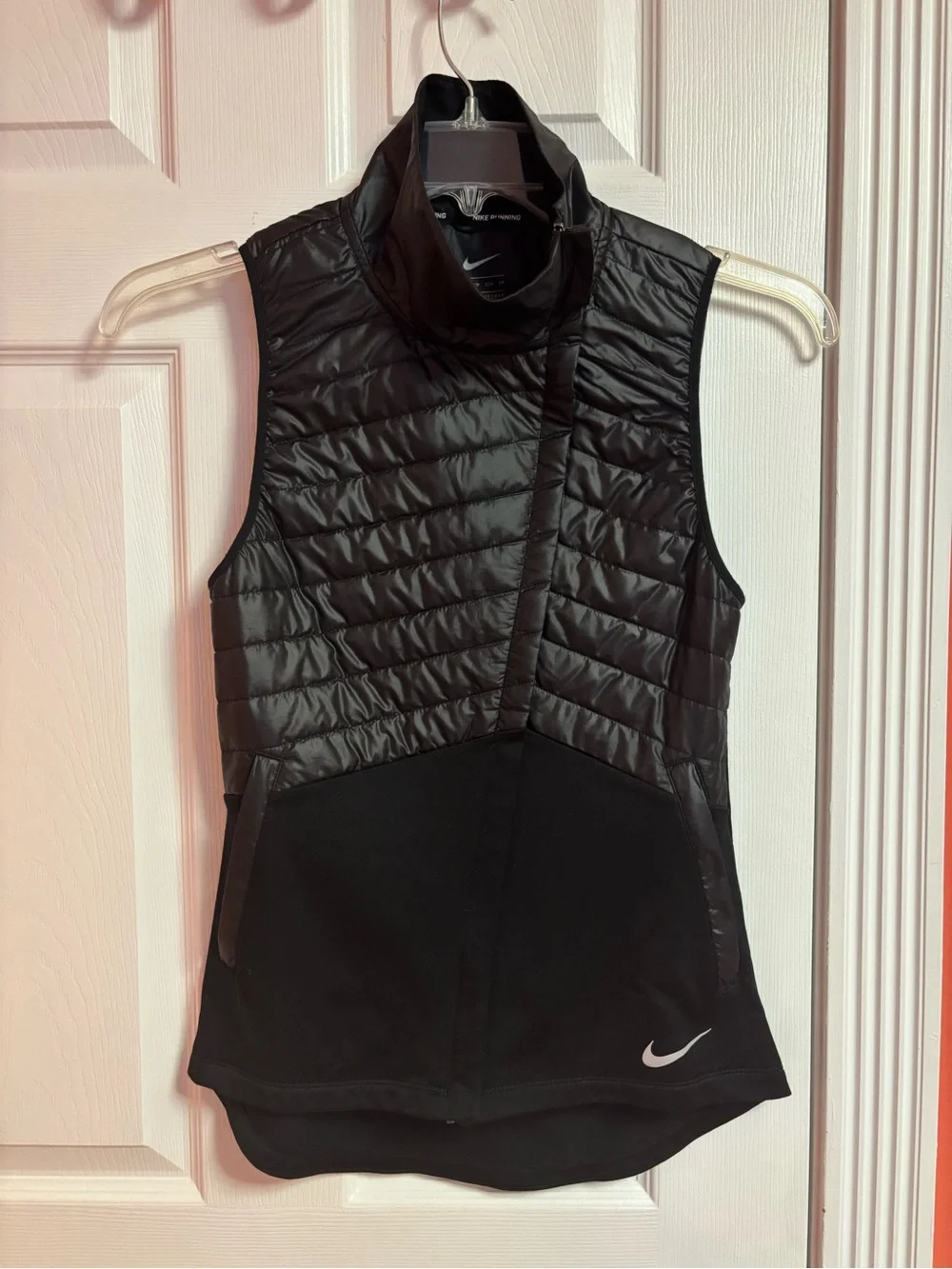 Nike Black Quilted Hybrid Women's Vest